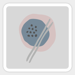 Frugal Food Pastel Sticker